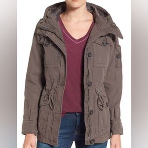 Levi's Cotton Twill Utility Jacket in Gray Size Medium